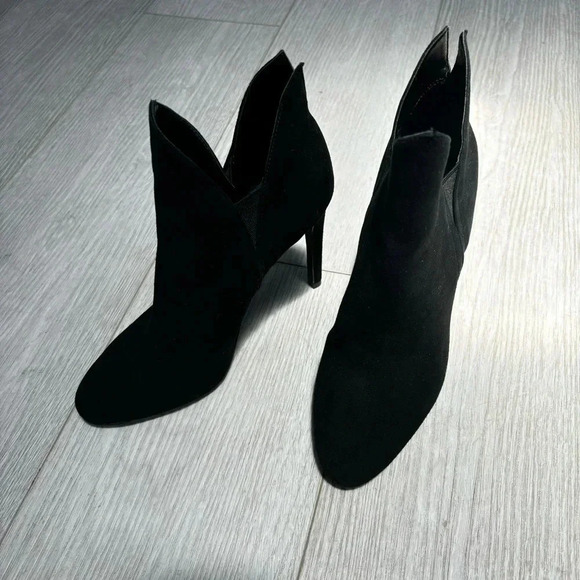 Kendall & Kylie Madison Stiletto Boots Booties Suede pointed Black 7 - Picture 9 of 12